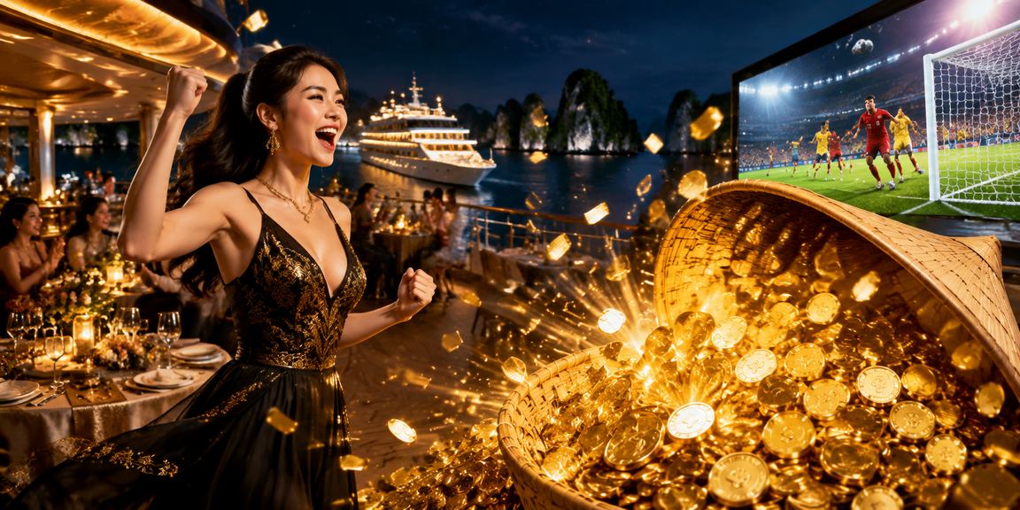 Người dùng vùng Hạ Long đội nón lá thực hiện giao dịch cá cược trực tuyến