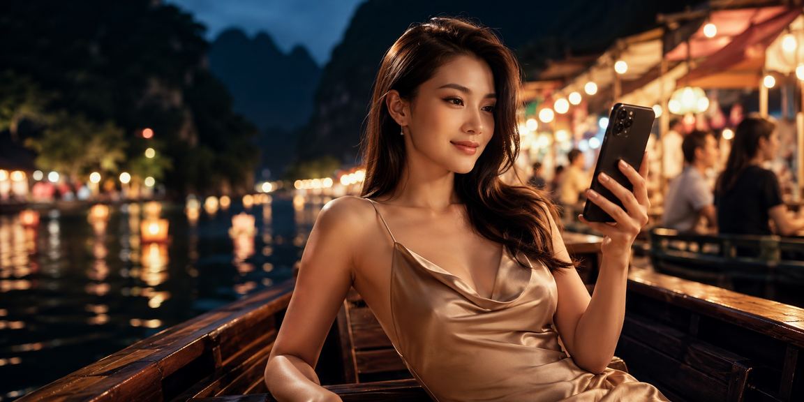 Người dùng nhận tiền thưởng hoàn tiền tại chợ đêm Ninh Bình trên điện thoại